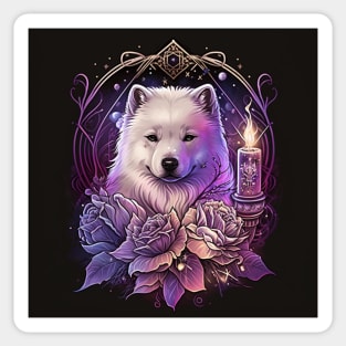 Witchy Samoyed Sticker